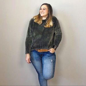 Max Studio Chunky Knit Brown Sweater